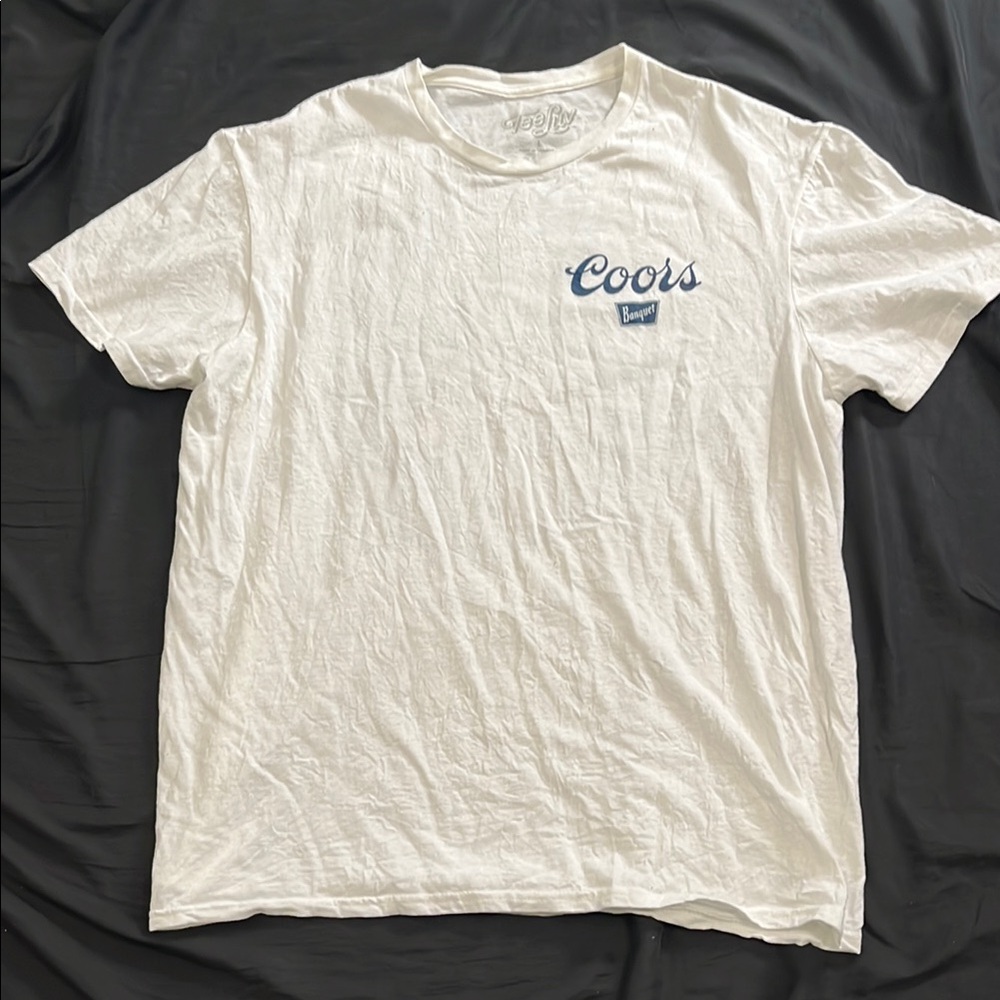 Coors Banquet White Short Sleeve Crew Neck Tee